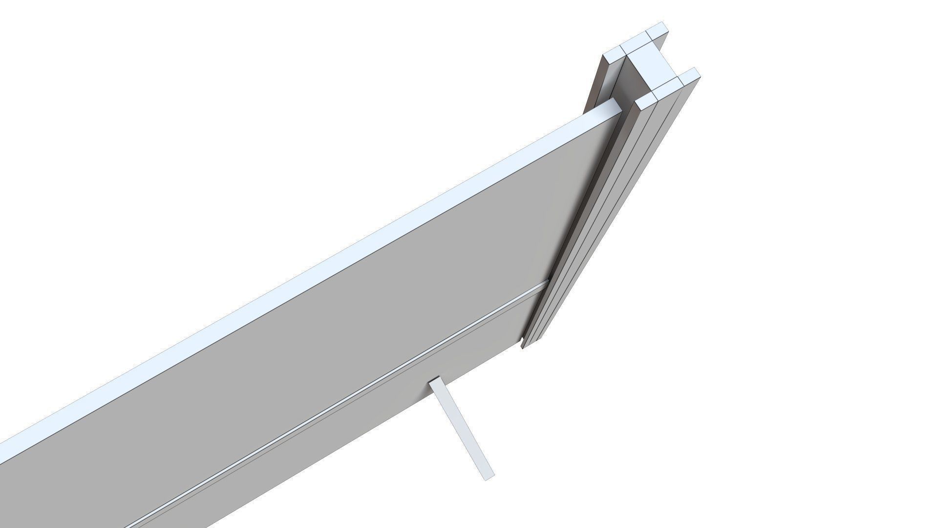 Single Hoarding Panel Low-poly 3D model_6