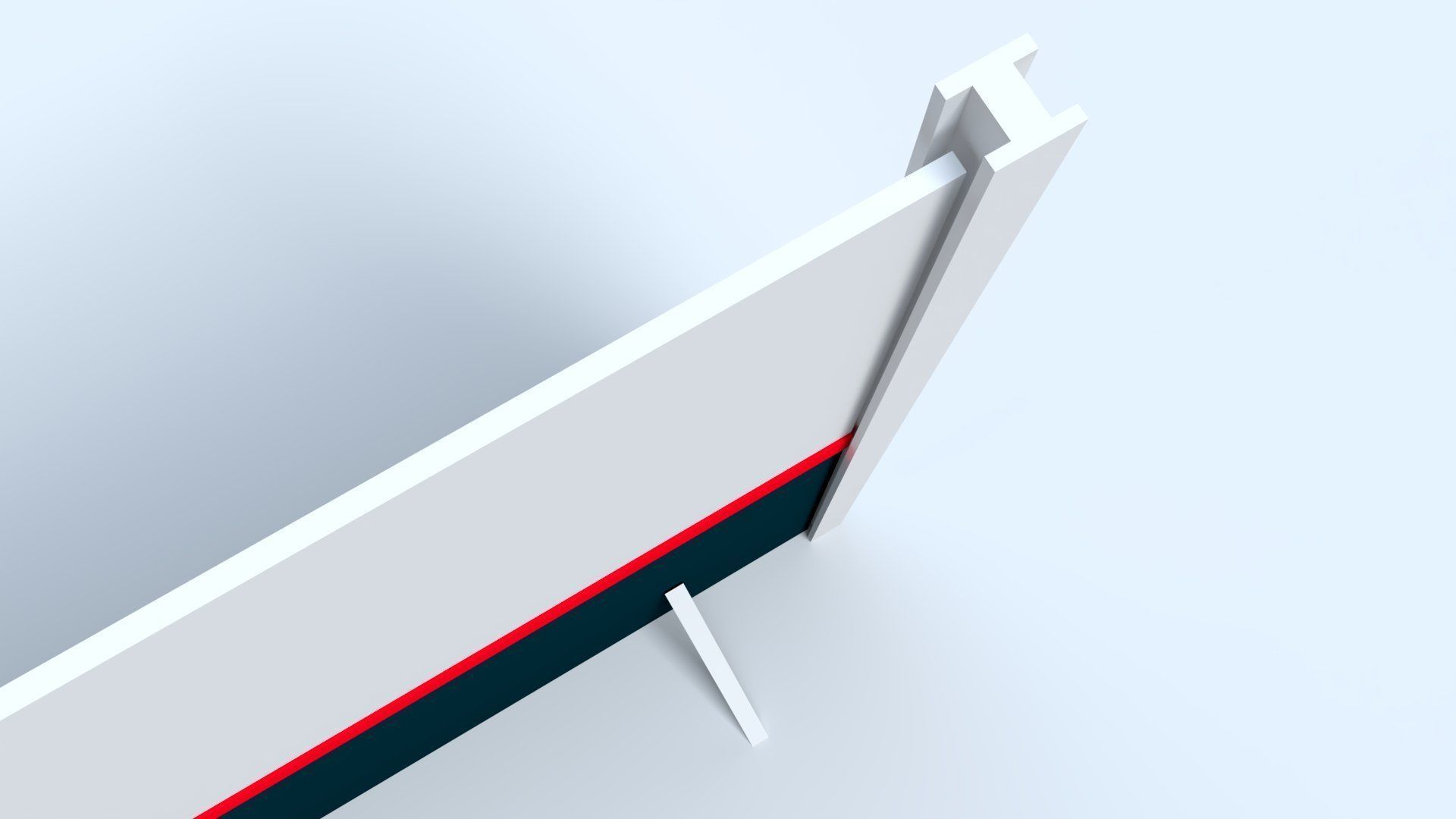 Single Hoarding Panel Low-poly 3D model_4