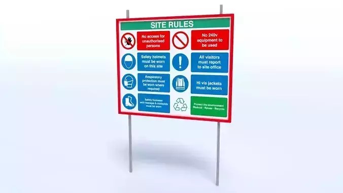 Heath Safety and Environment HSE Sign