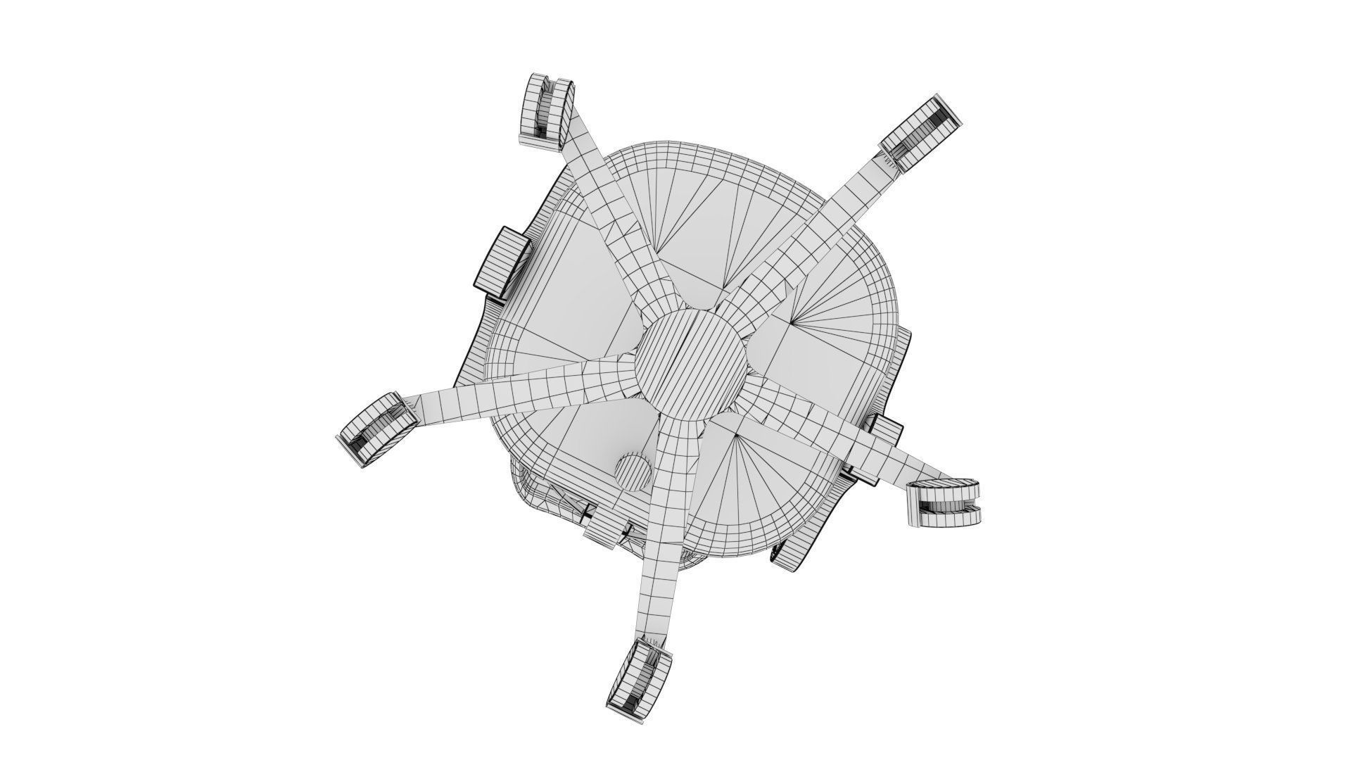 Adjustable Office Chair Low-poly 3D model_2