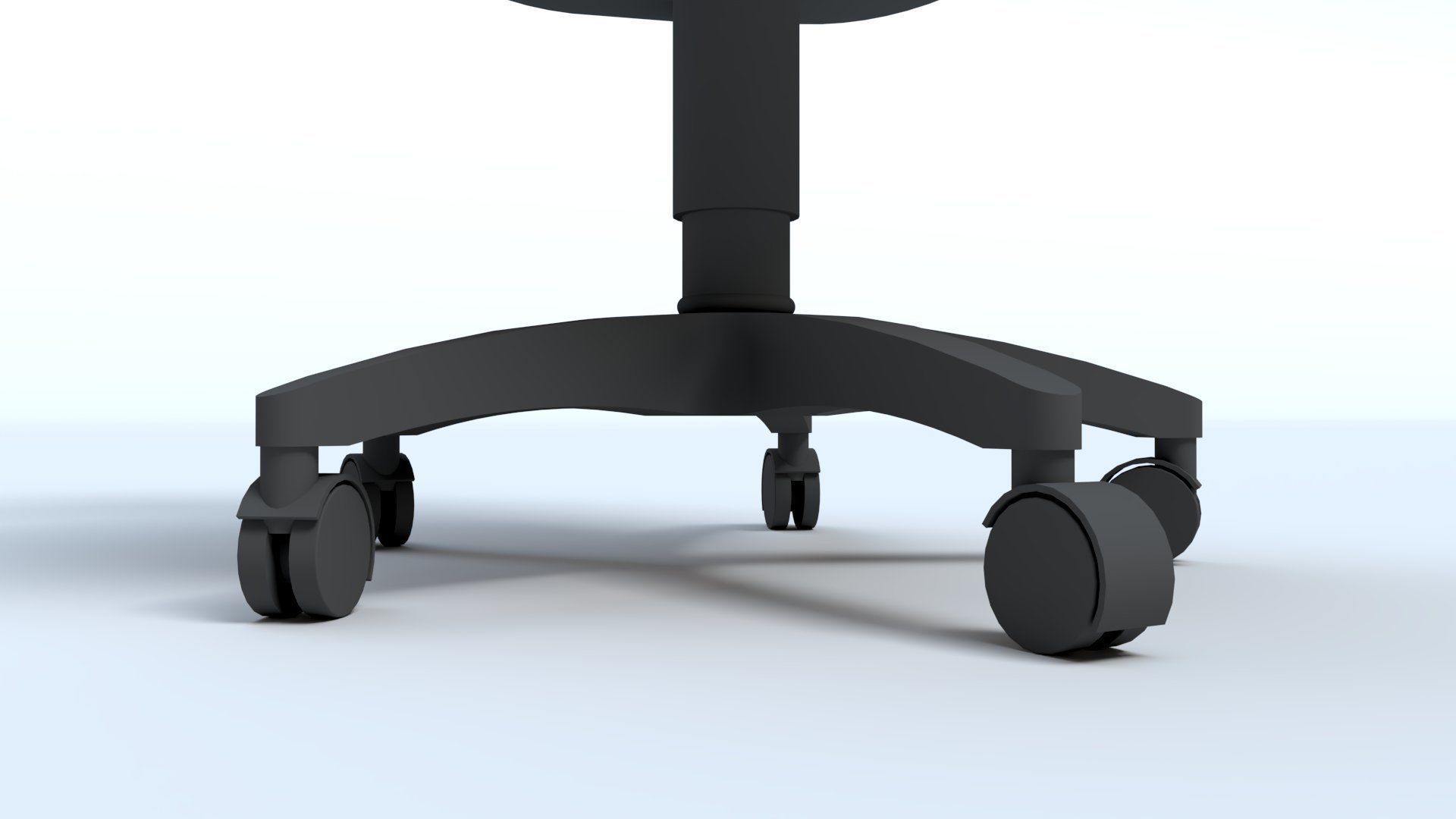 Adjustable Office Chair Low-poly 3D model_7