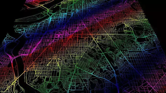 Streets and roads Washington USA