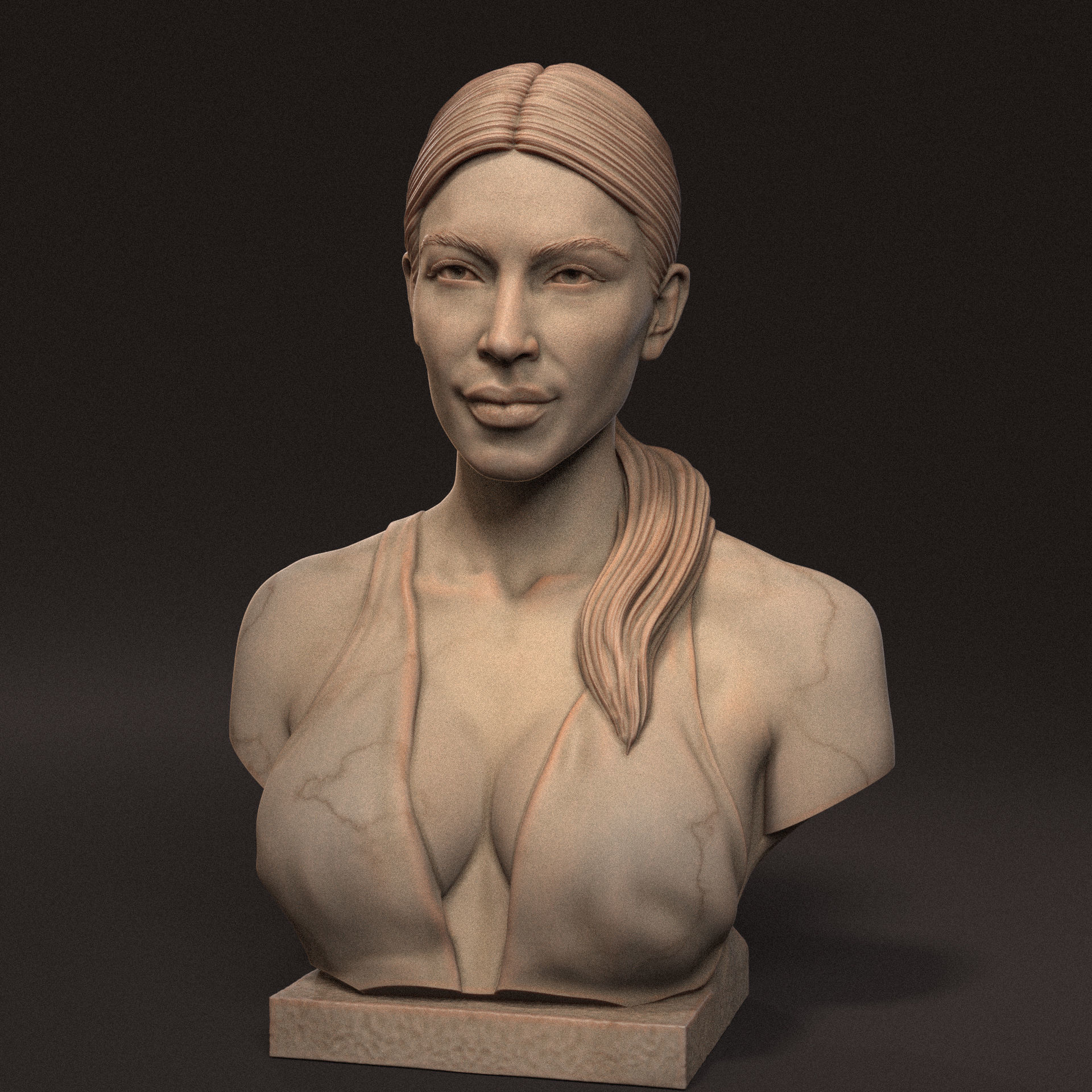 Kim Kardashian 3D print model_6