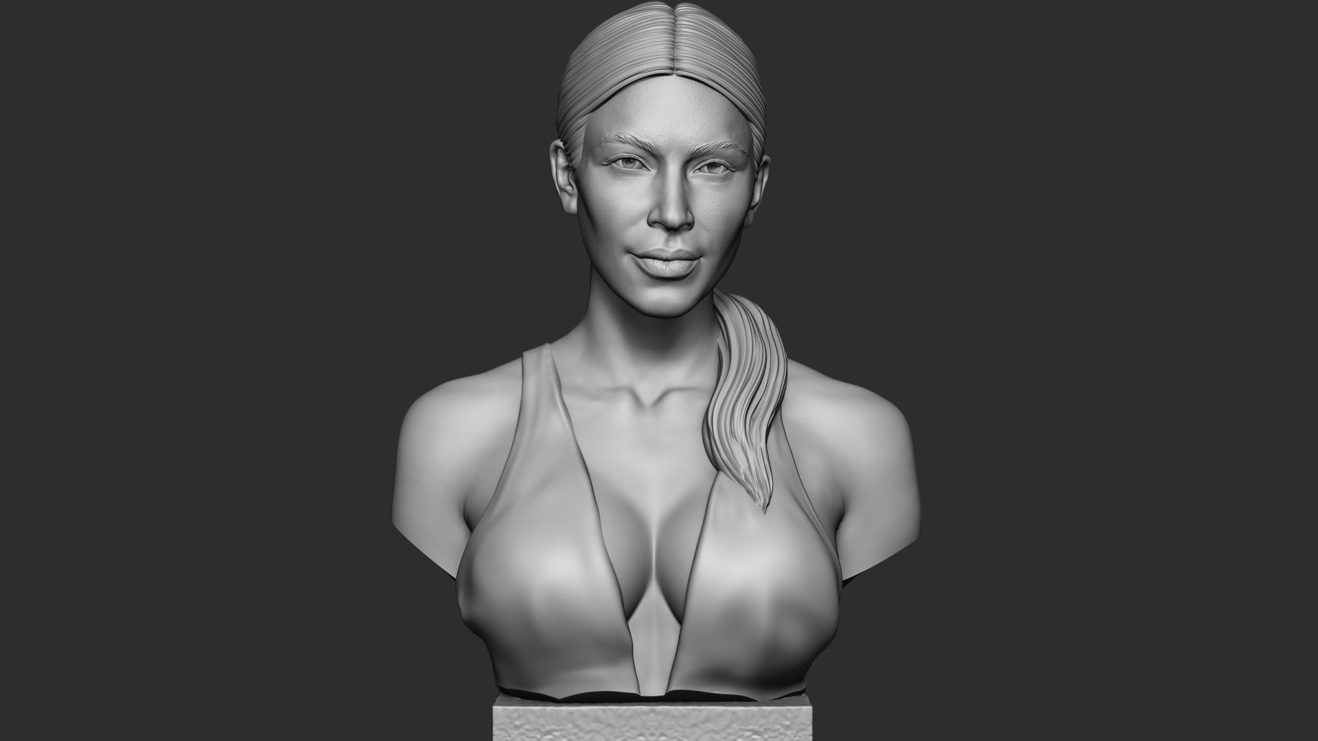 Kim Kardashian 3D print model_8
