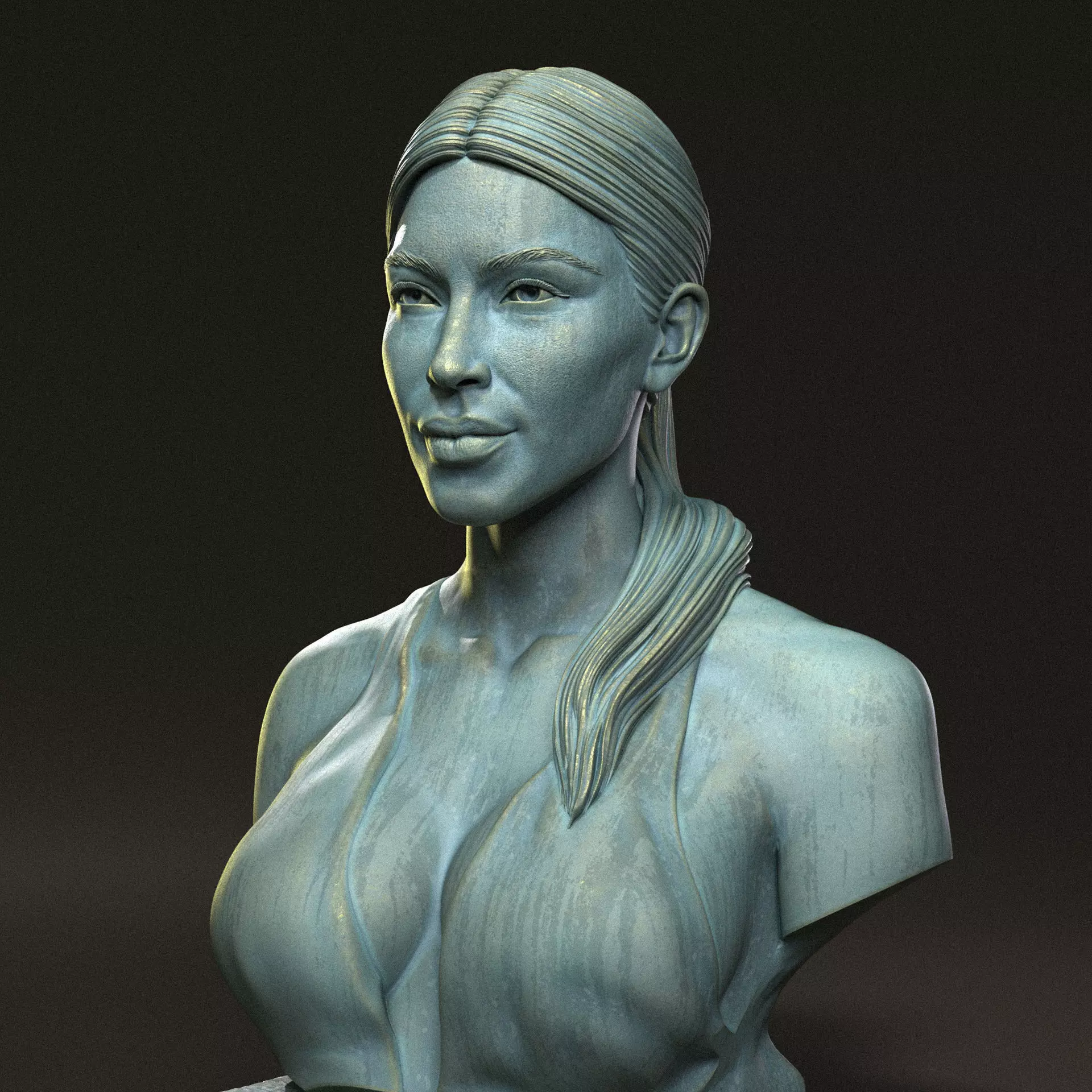 Kim Kardashian 3D print model_0