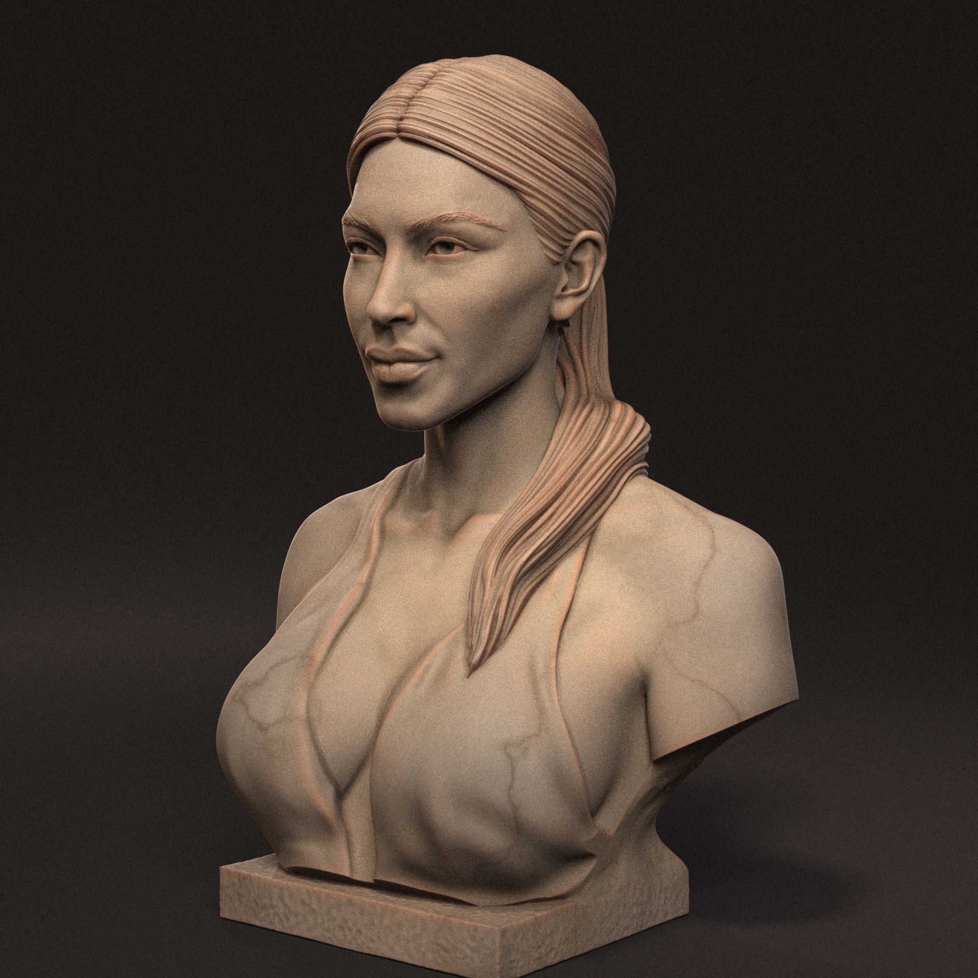 Kim Kardashian 3D print model_7