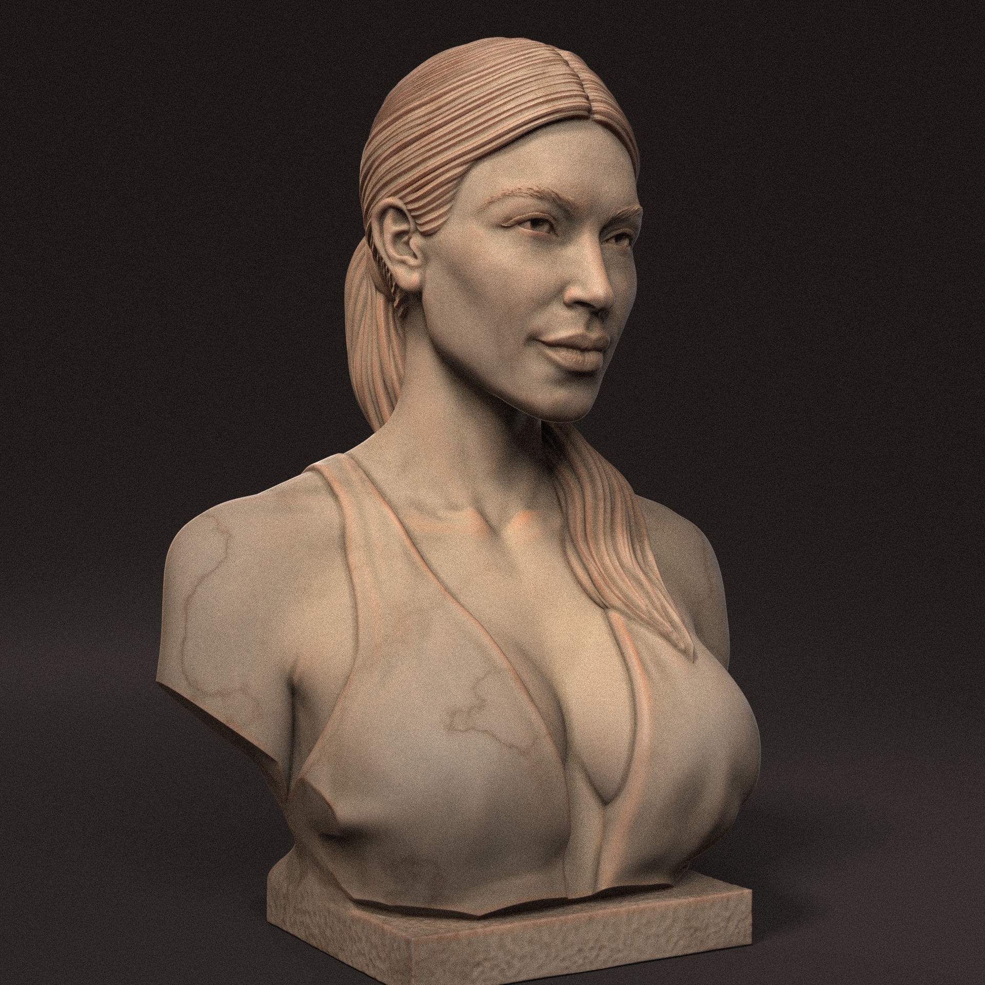 Kim Kardashian 3D print model_3