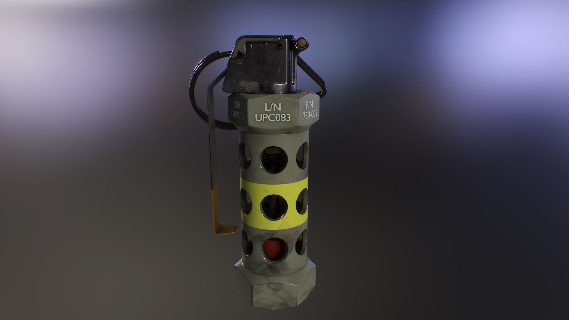 Stun Grenade Low-poly 3D model_10