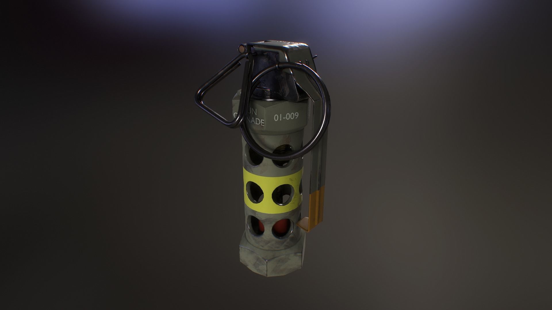 Stun Grenade Low-poly 3D model_9