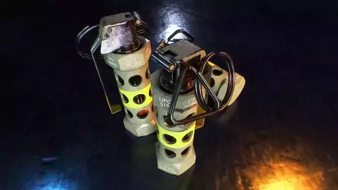 Stun Grenade Low-poly 3D model