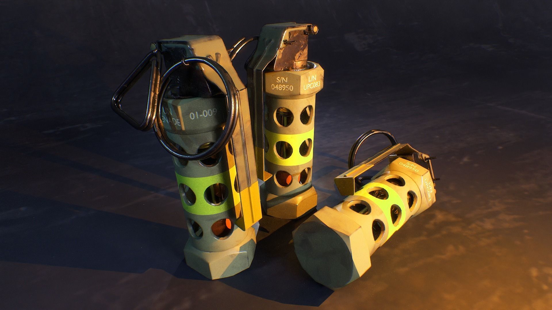 Stun Grenade Low-poly 3D model_6