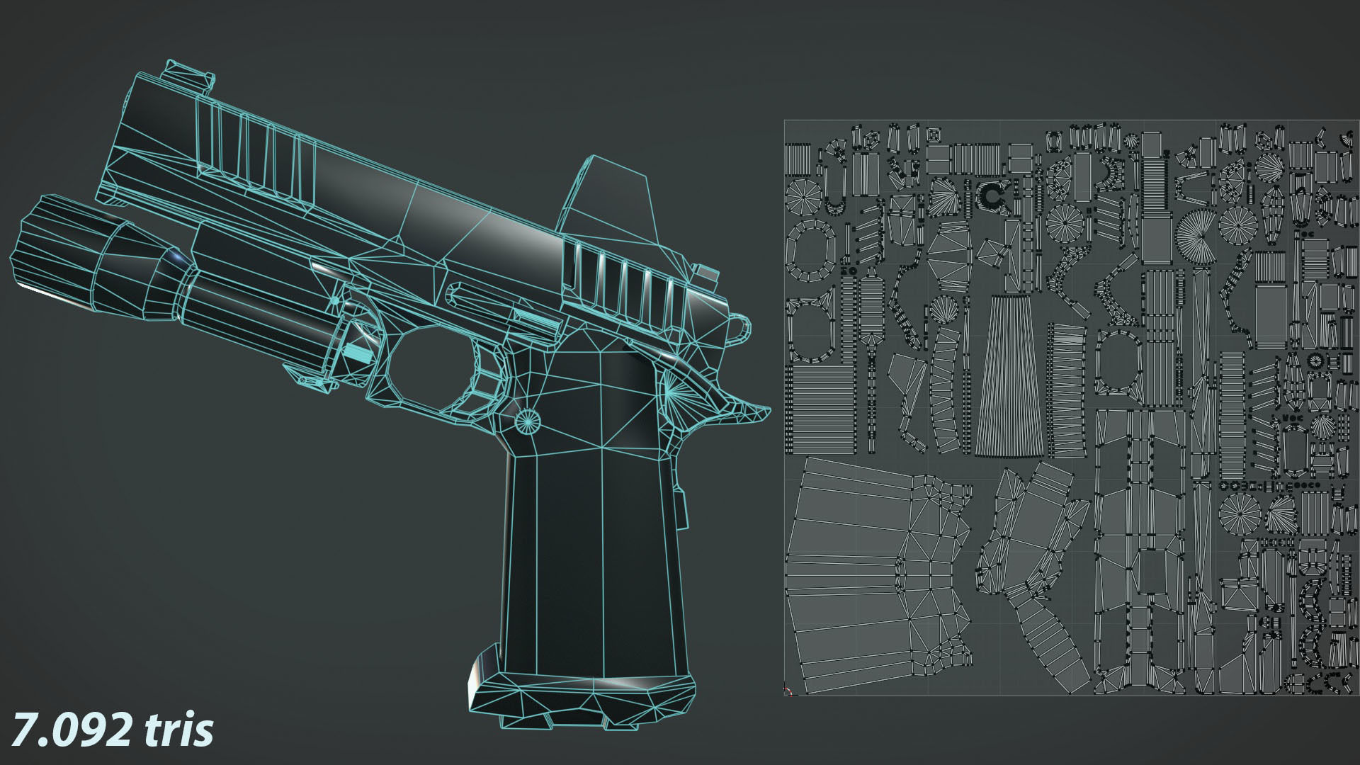 Staccato P 2011 Low-poly 3D model_7