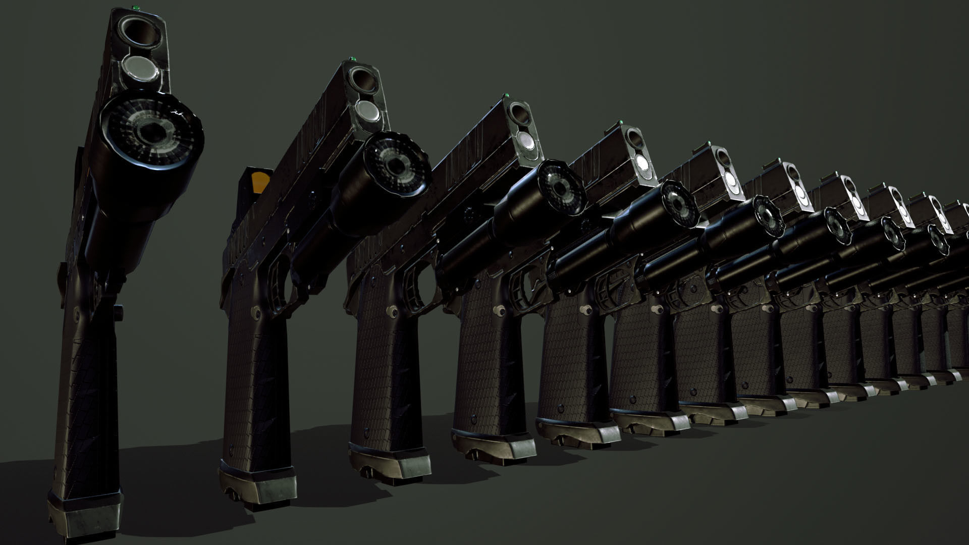 Staccato P 2011 Low-poly 3D model_6