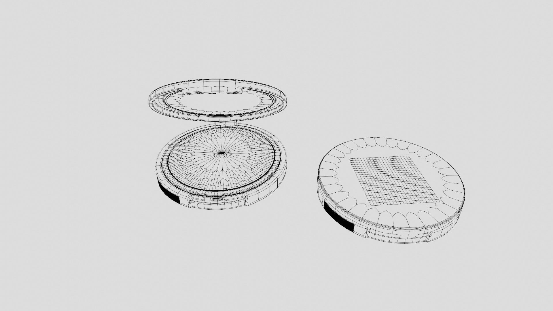 3D Realistic Compact powder cosmetic  3D model_6