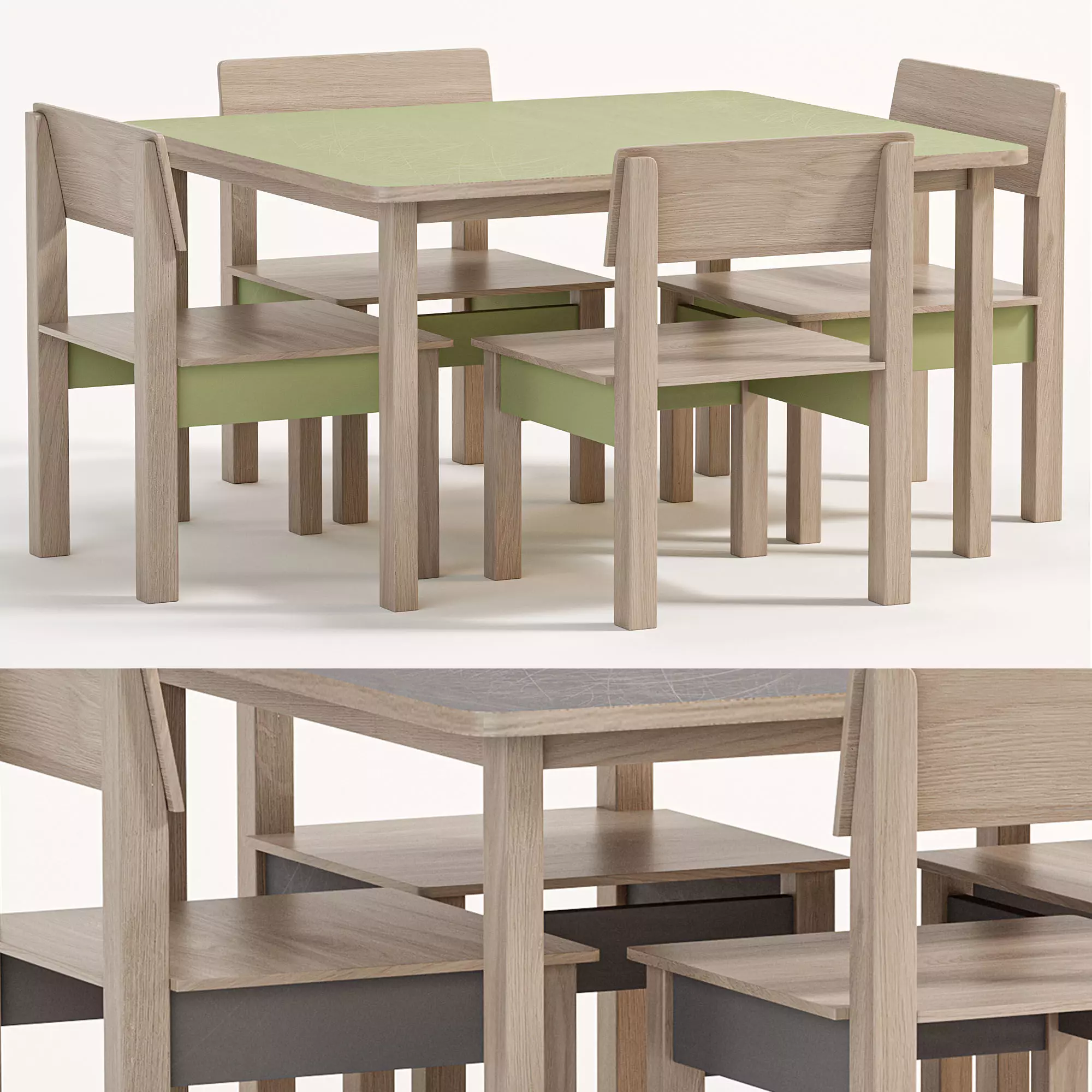 Childrens Table and Chair Olivia By Neposedam 3D model_0