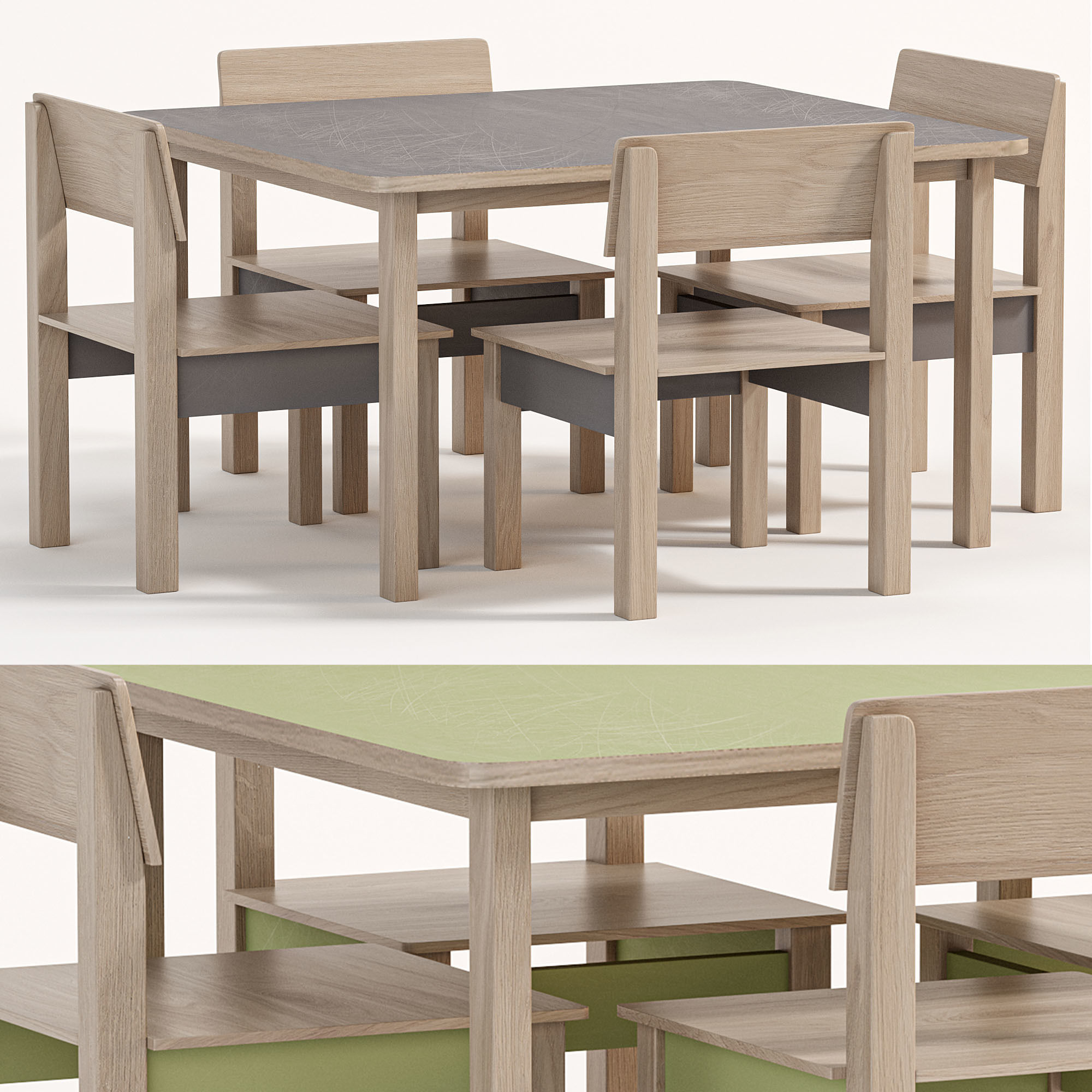  Childrens Table and Chair Olivia By Neposedam 3D model_2