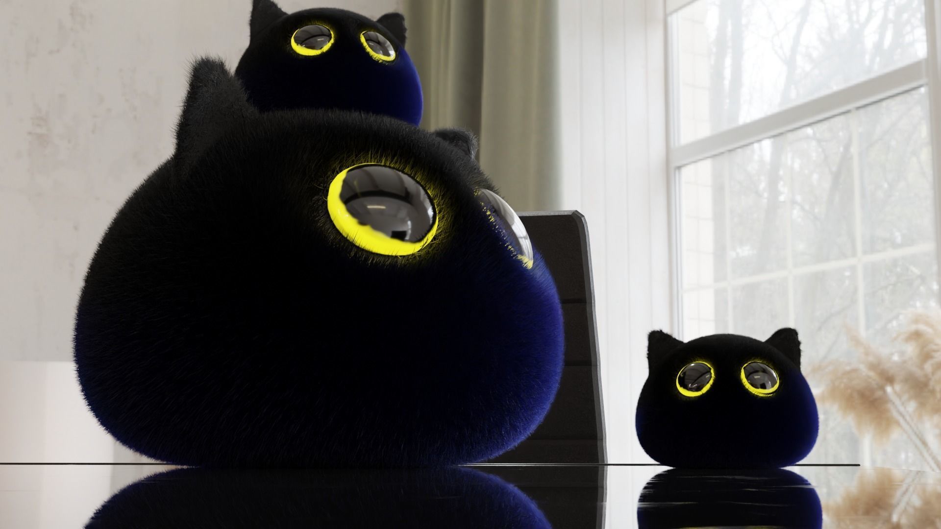 3d model of toy cats Low-poly 3D model_4