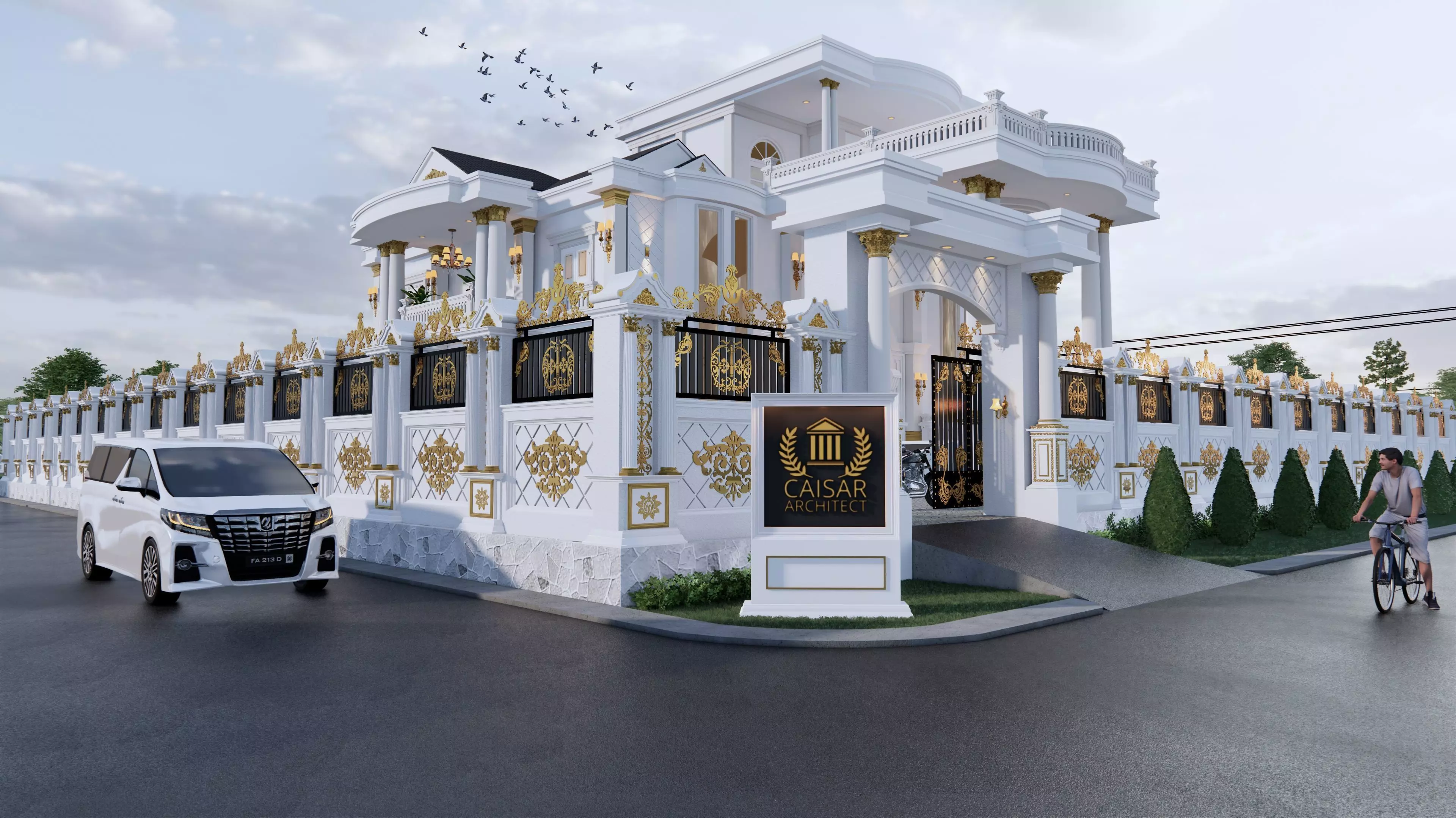 Luxury House large 2 Floor 3D model