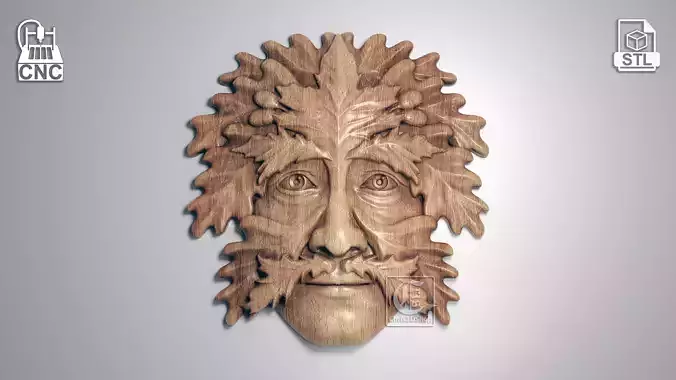 GreenMan 2B - 3D STL Files for CNC  3D print model