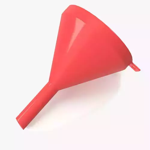 Red Funnel Low-poly 3D model