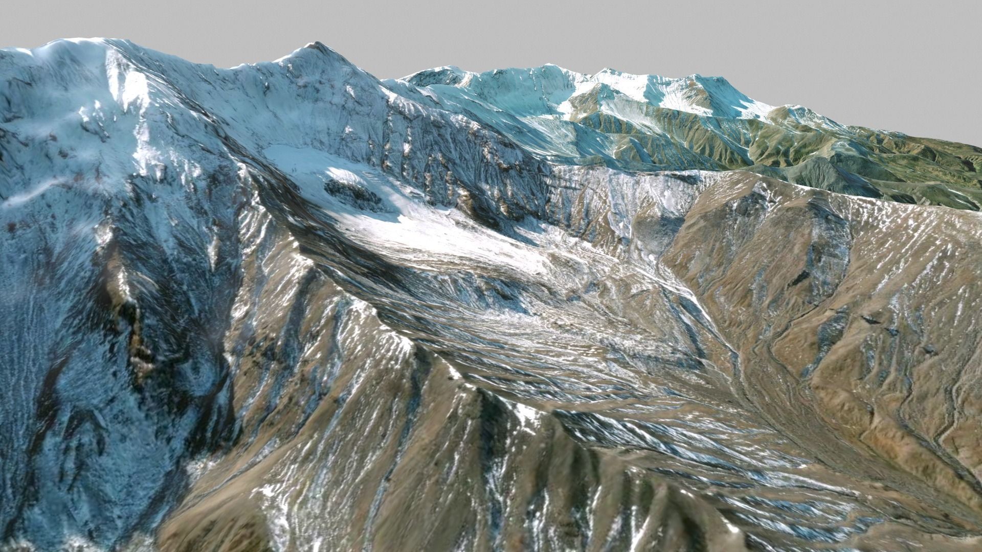 Volcano Tumrok Kamchatka 3D model_2