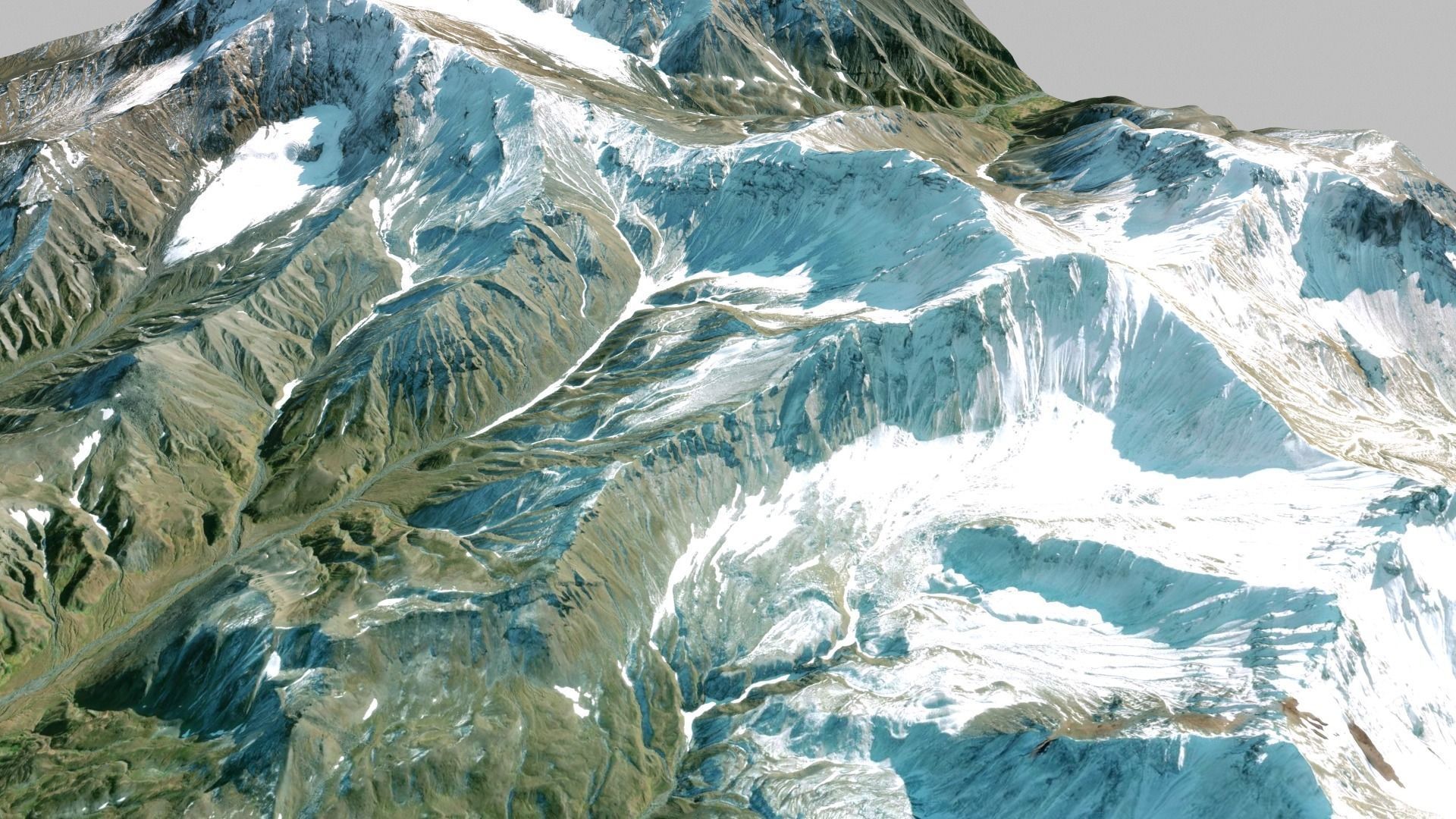 Volcano Tumrok Kamchatka 3D model_7