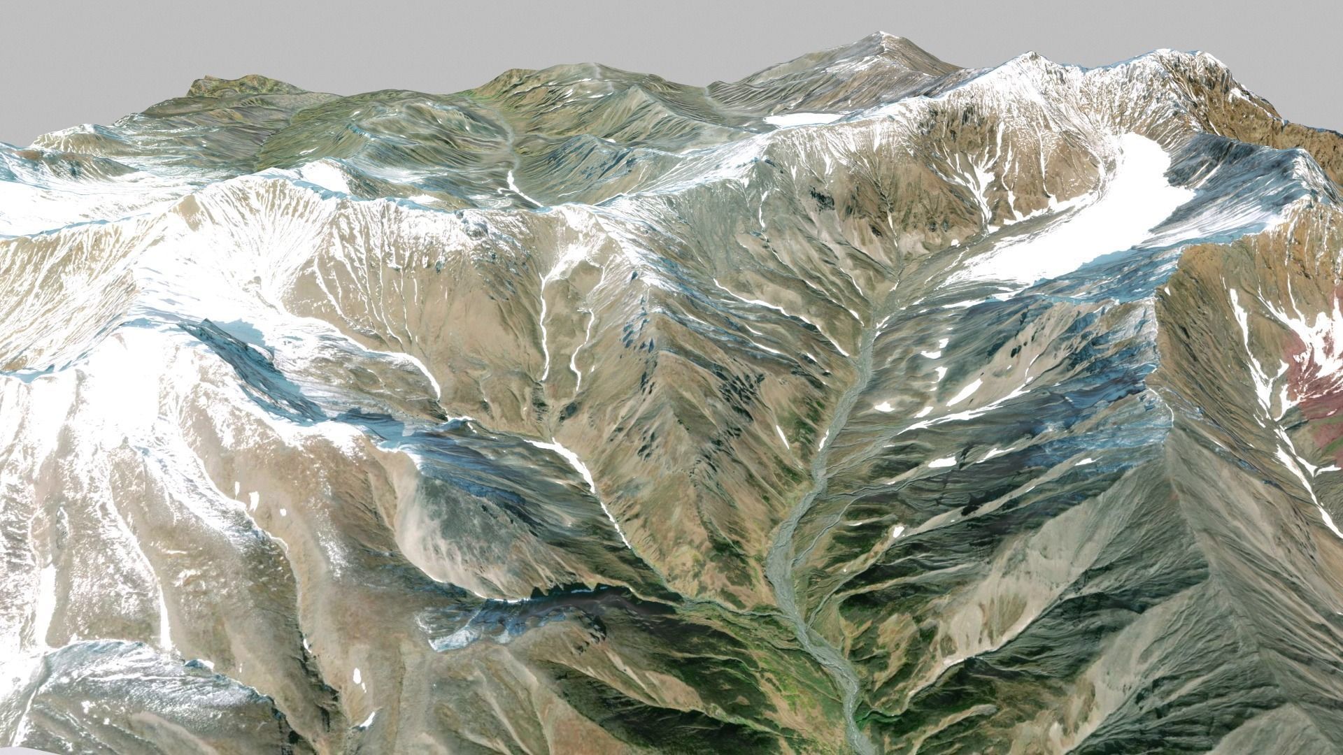 Volcano Tumrok Kamchatka 3D model_6