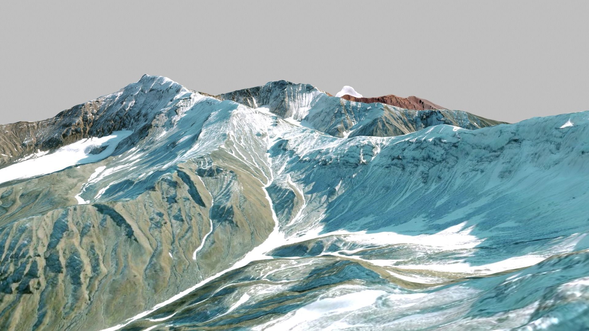 Volcano Tumrok Kamchatka 3D model_4