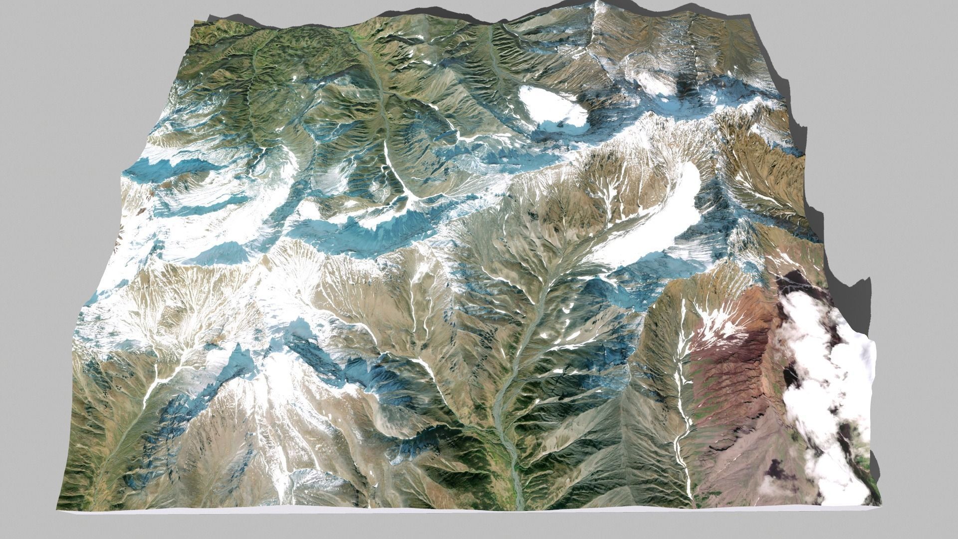 Volcano Tumrok Kamchatka 3D model_3