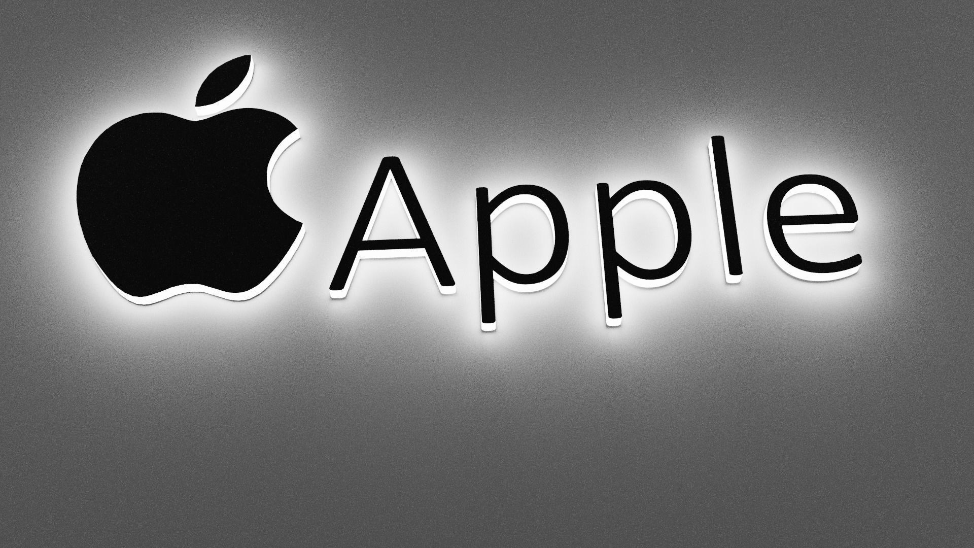 apple logo 3D model_4