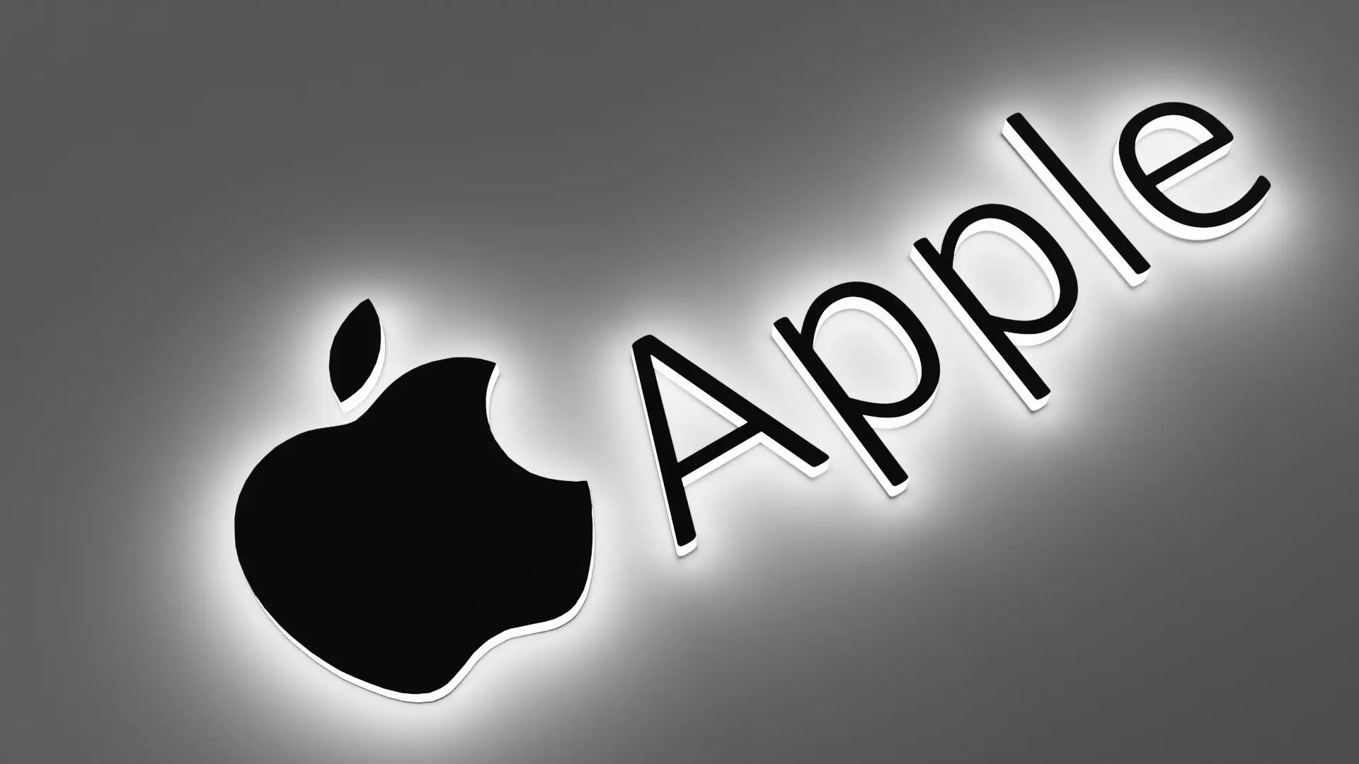 apple logo 3D model_0