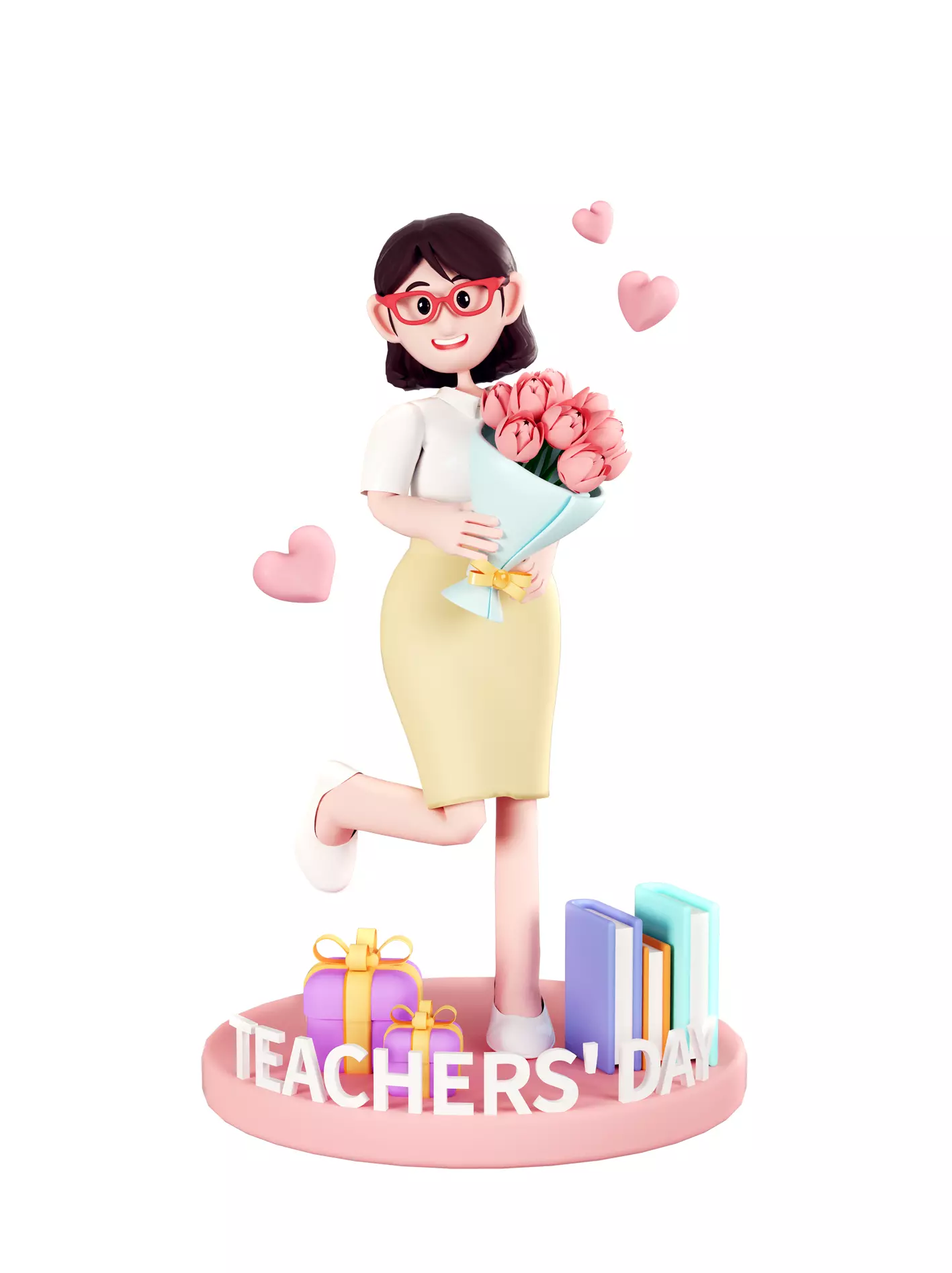 C4D Model Teacher s Day Thanksgiving Teacher Teaching Education 3D model
