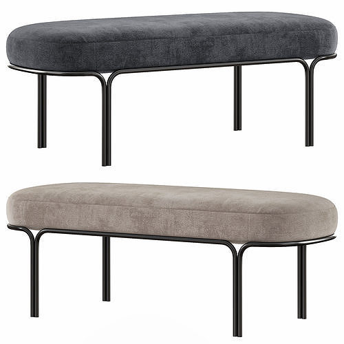 ANGELO BENCH PUFIK BY ROVE CONCEPTS COLLECTION 3D model
