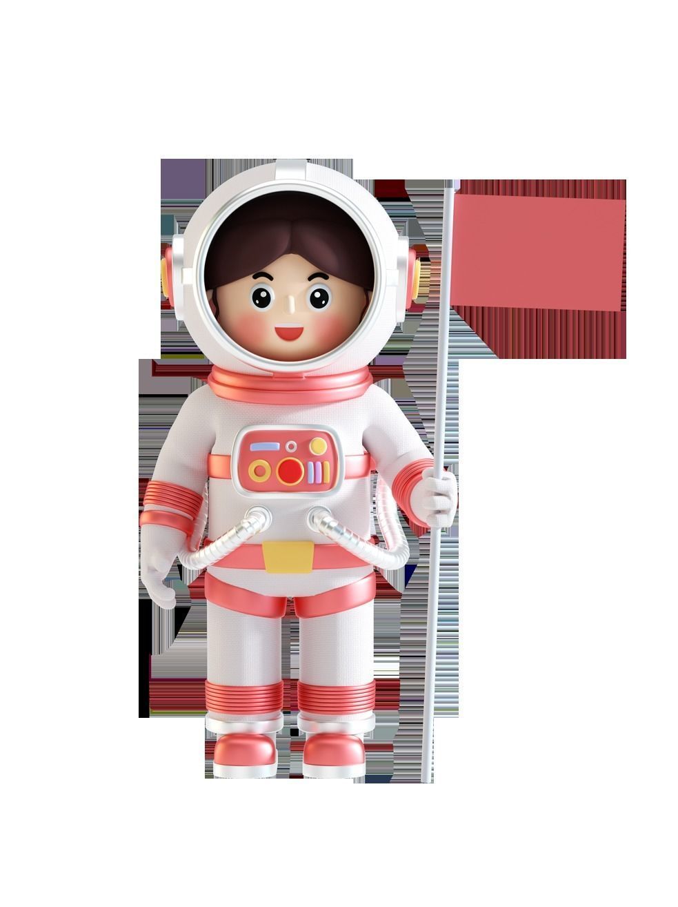 C4D Model Chinese Astronauts in Space 3D model_3