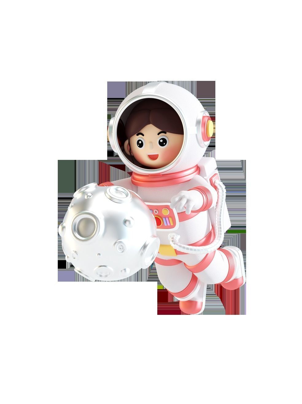 C4D Model Chinese Astronauts in Space 3D model_2