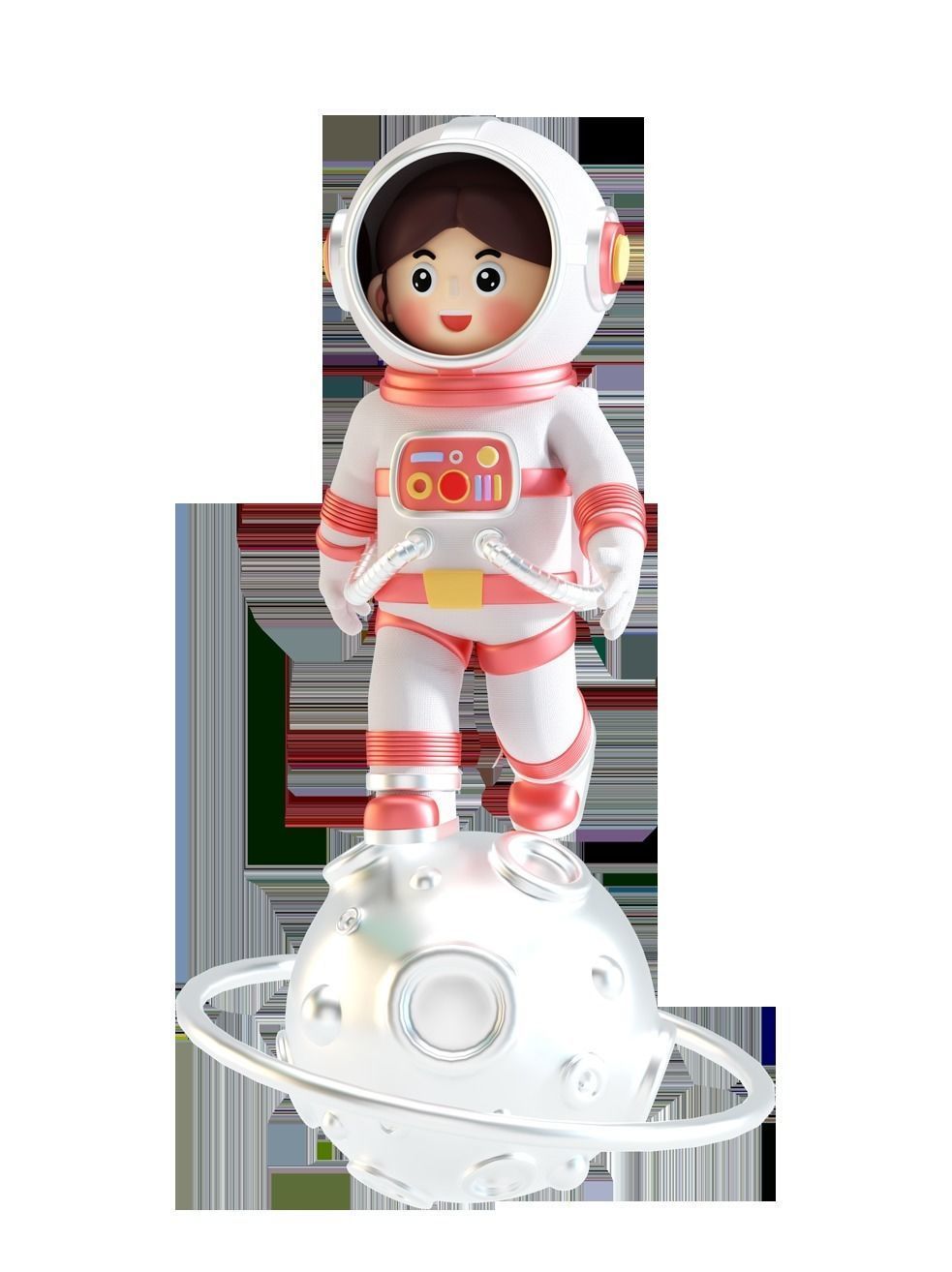 C4D Model Chinese Astronauts in Space 3D model_4