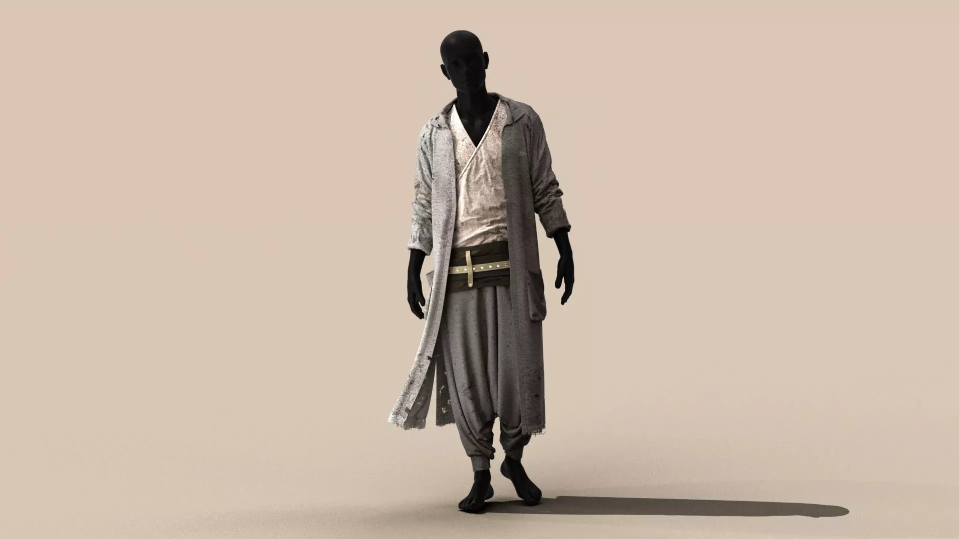 Traditional Chinese Ancient Costume 3D model