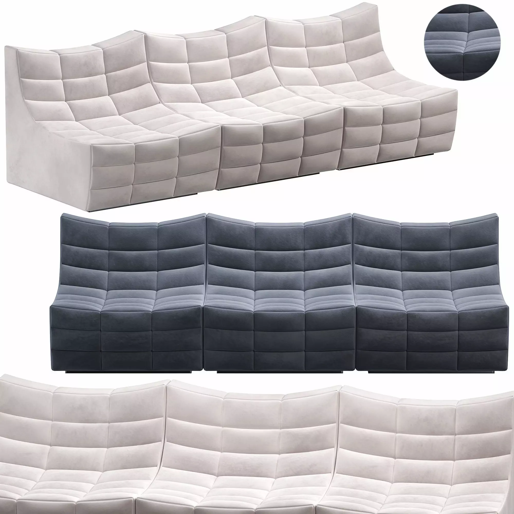 Tanner Open End Sofa by roveconcepts 3D model_0