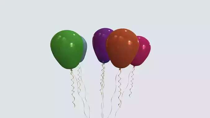 Helium Balloons 3D model