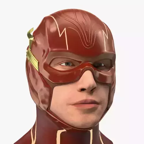 DC Flash Head Rigged