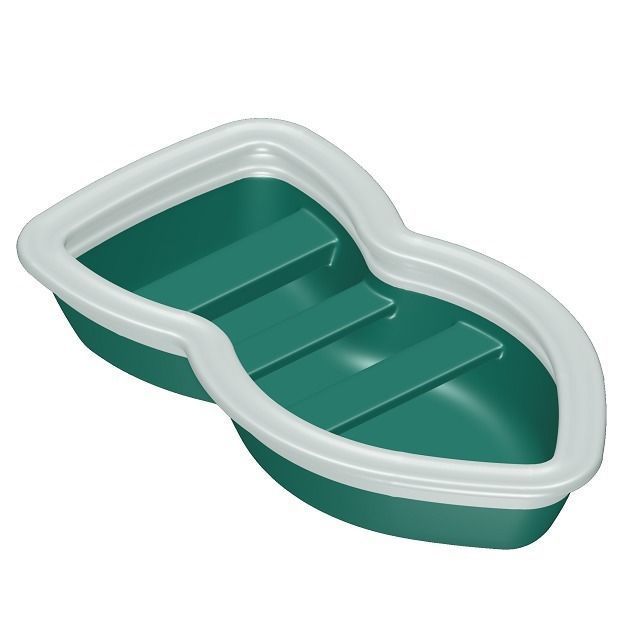 Elegant Fishing Boat Toy 3D model_2