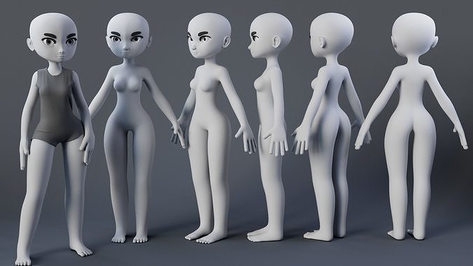 Stylized Char 2 3D model
