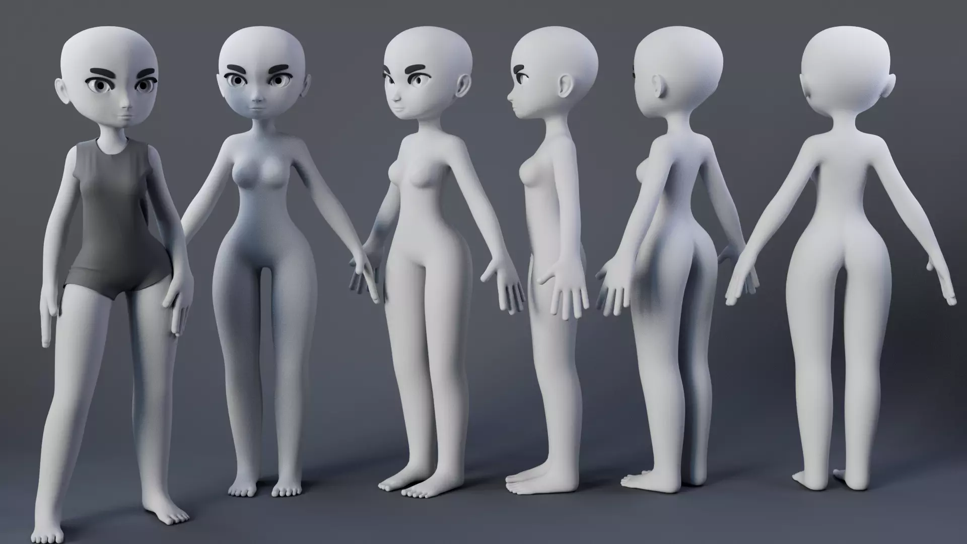 Stylized Char 2 3D model_0