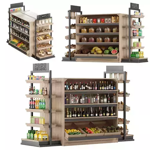 Store Show Case 7 Market 3D model