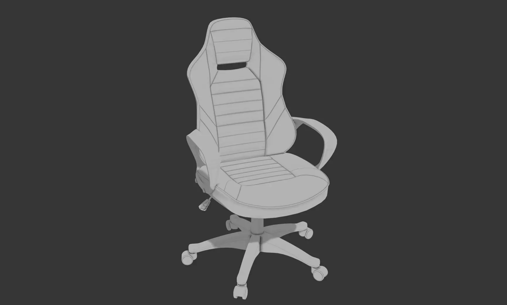 gaming chair 3D model_0