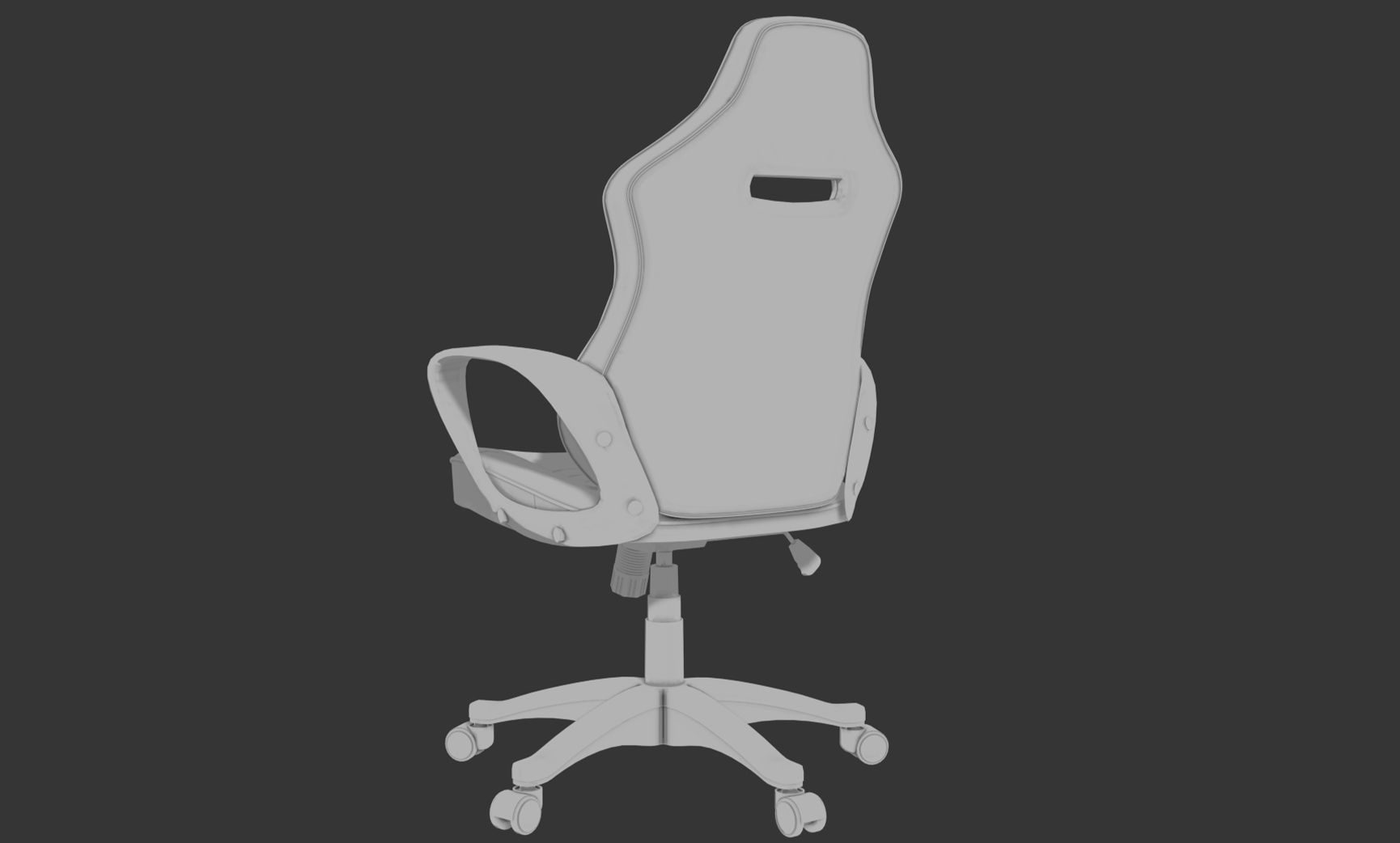 gaming chair 3D model_4