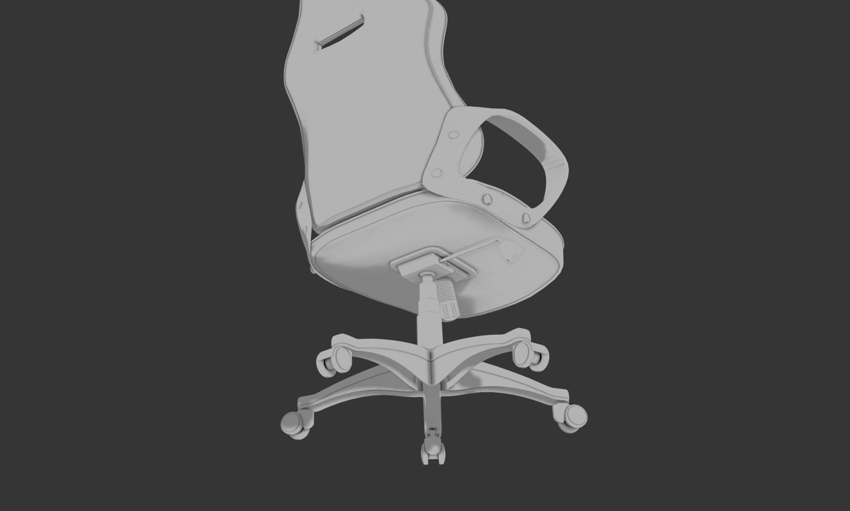 gaming chair 3D model_3