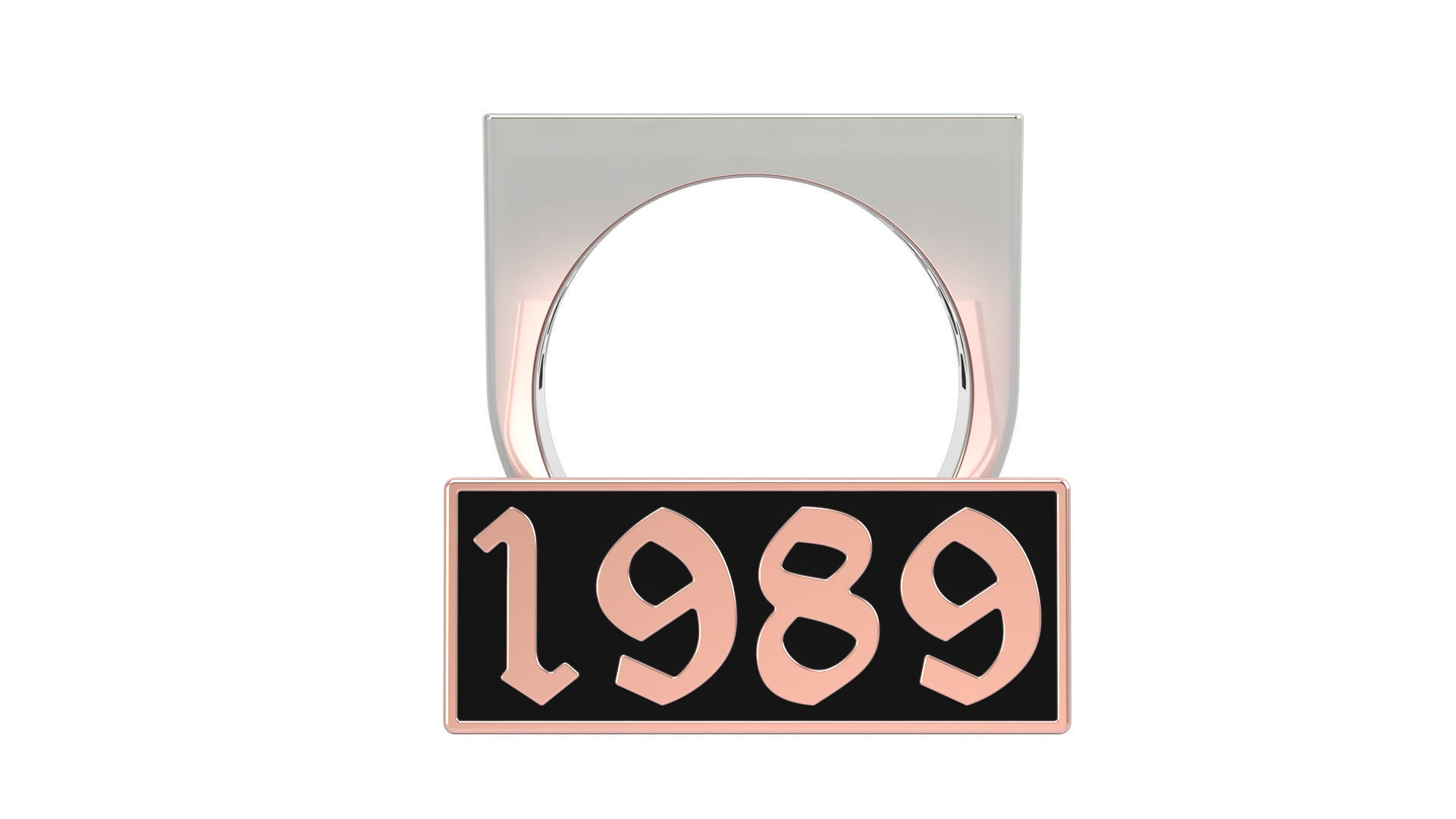 1989 Ring Set with and without gallery Size 5 - 9 US 3D print model_5