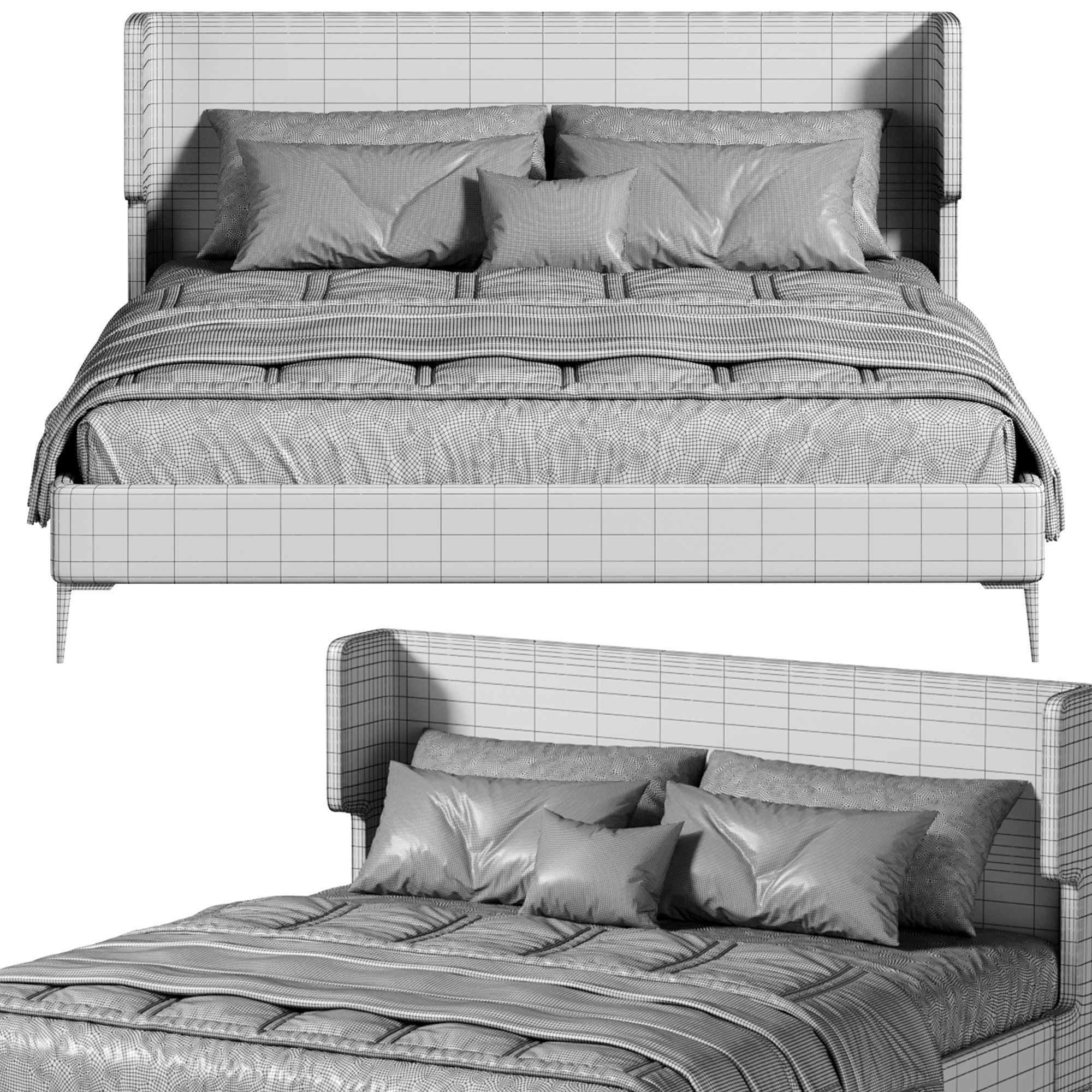 K20 bed by delavega 3D model_2