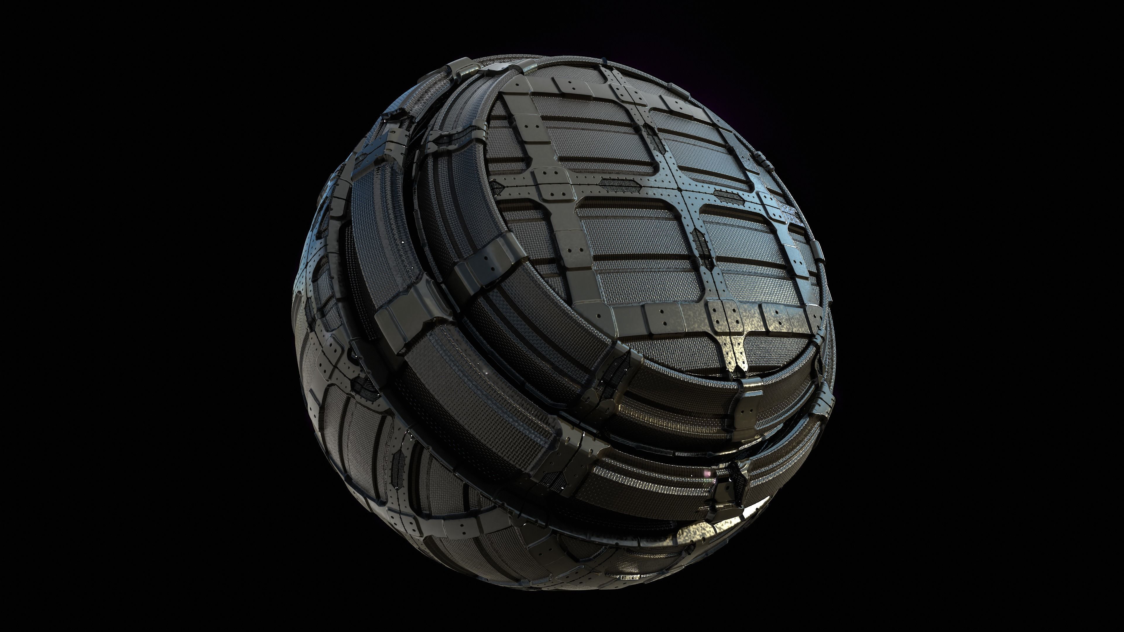 Sci-fi PBR Material Free 3D model_1